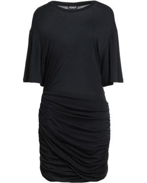 Dondup Mini Dress Viscose, Modal, Silk - Black