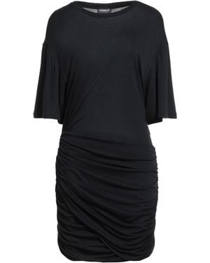 Dondup Mini Dress Viscose, Modal, Silk - Black