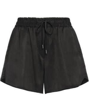 Isabel Benenato Shorts & Bermuda Shorts Cupro - Black