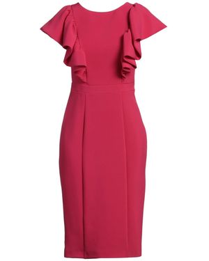 & ME UNLIMITED Garnet Midi Dress Polyamide, Elastane - Red