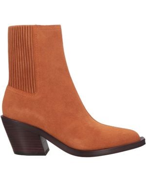 COACH Camel Ankle Boots Leather - Brown