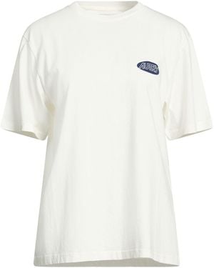 Autry Ivory T-Shirt Cotton - White