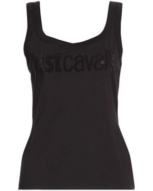 Just Cavalli Tank Tops - Black