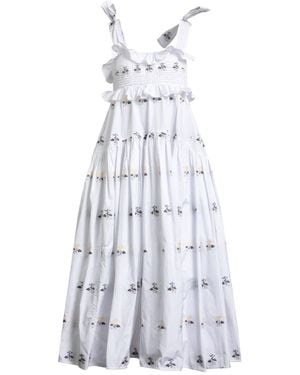 Cecilie Bahnsen Maxi-Kleid - Weiß