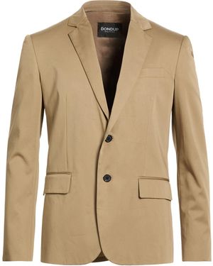 Dondup Camel Blazer Cotton, Silk, Elastane - Natural
