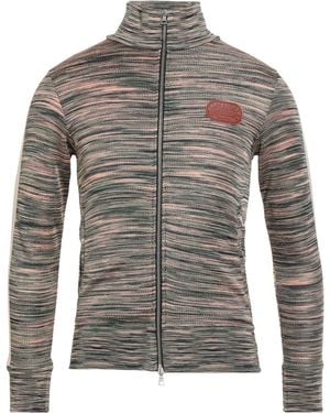 Palm Angels Cardigan Viscose, Polyamide, Polyester, Leather - Gray