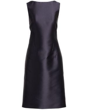 Alberta Ferretti Midnight Midi Dress Polyester, Silk - Blue