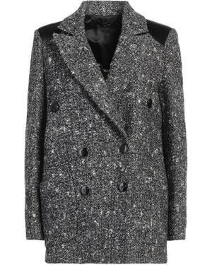 Hanita Coat Polyester, Wool, Polyurethane - Gray