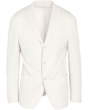 Eleventy Blazer Linen, Cotton - White