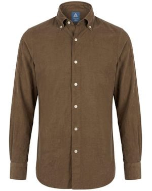 Finamore 1925 Shirt Cotton - Brown