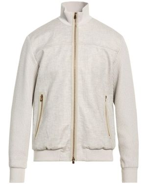 Agnona Jacket Linen, Calfskin - White