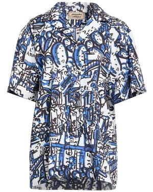 ALESSANDRO ENRIQUEZ Bright Shirt Cotton - Blue