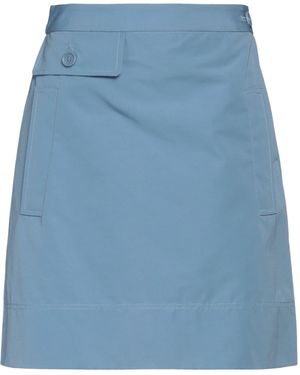 Aspesi Pastel Mini Skirt Cotton, Polyester - Blue