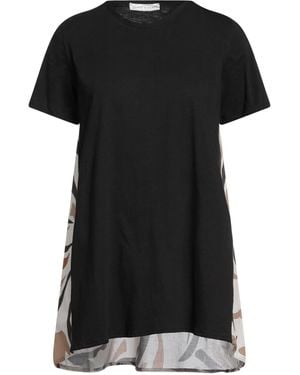 SKILLS & GENES Top Cotton, Elastane - Black