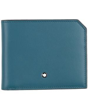 Portafogli e portatessere Blu Montblanc da uomo Lyst