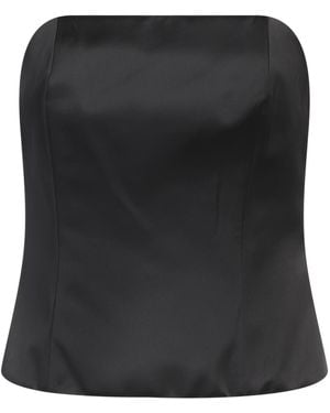 Cristinaeffe Top Polyester, Elastane - Black