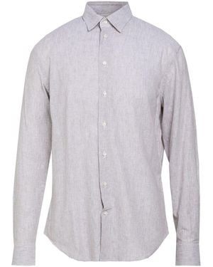 Emporio Armani Dark Shirt Linen, Cotton - Grey