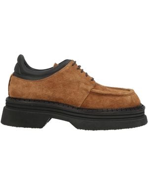 THE ANTIPODE Camel Lace-Up Shoes Leather - Brown