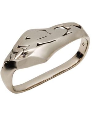 McQueen Ring Metal - White