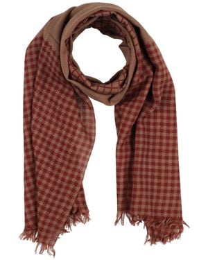 Malo Rust Scarf Wool - Red