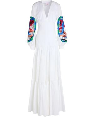 Stella Jean Maxi Dress Cotton - White