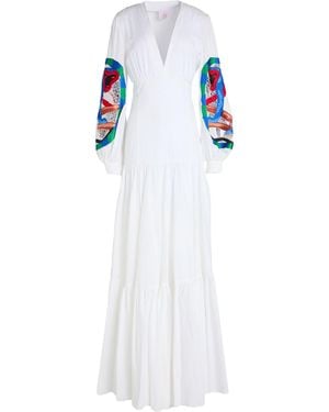 Stella Jean Maxi-Kleid - Weiß