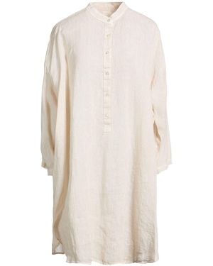 120% Lino Mini Dresses - White
