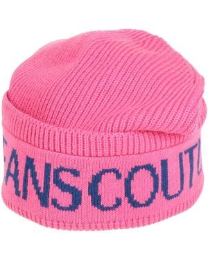 Versace Jeans Couture Fuchsia Hat Acrylic, Wool - Pink