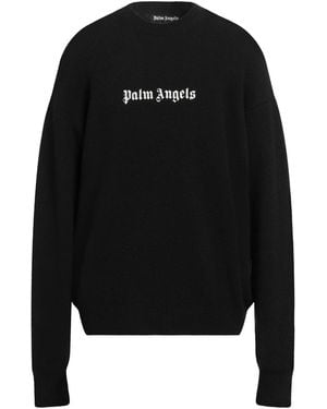 Palm Angels Jumper Merino Wool, Polyamide, Cashmere, Elastane, Polyester - Black
