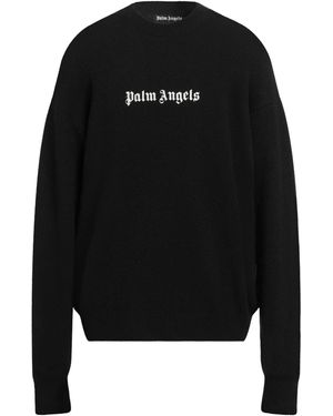 Palm Angels Sweater Merino Wool, Polyamide, Cashmere, Elastane, Polyester - Black