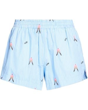 Gcds Sky Shorts & Bermuda Shorts Polyester, Elastane - Blue