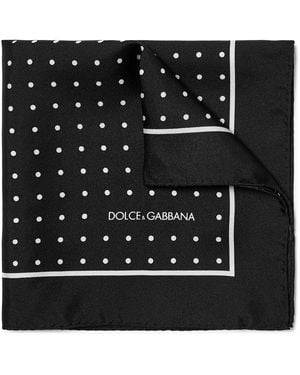 Dolce & Gabbana Scarf Silk - Black