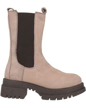 Inuovo Taupe Ankle Boots Leather - Brown