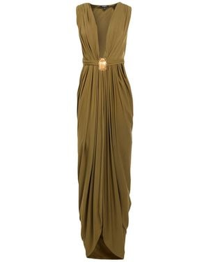 Balmain Maxi Dress - Green