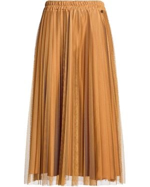 Dixie Camel Maxi Skirt Polyester - Brown