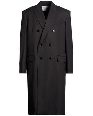 Ami Paris Coat Virgin Wool - Black