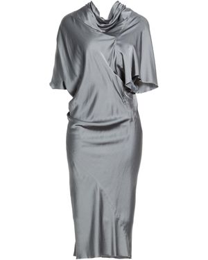Rick Owens Midi Dress Acetate, Viscose - Gray