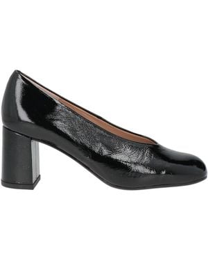 Unisa Court Shoes Leather - Black
