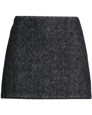 Jucca Mini Skirt Virgin Wool, Mohair Wool, Polyamide - Black