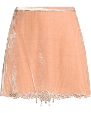Rabanne Mini Skirt Viscose, Silk - Natural
