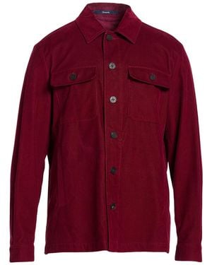 Drumohr Garnet Jacket Cotton - Red