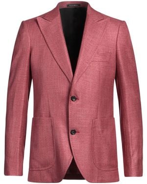 Emporio Armani Brick Blazer Viscose - Red