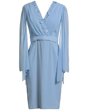 CAMILLA Light Midi Dress Polyester, Elastane - Blue