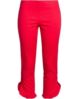 Sandro Ferrone Pants Cotton, Elastane - Red