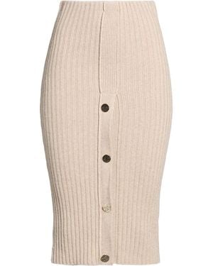 ViCOLO Sand Midi Skirt Viscose, Polyamide, Wool, Cashmere - Natural