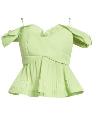 MEIMEIJ Top Polyester, Cotton, Acetate, Elastane - Green