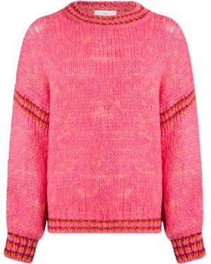 Nenette Fuchsia Sweater Acrylic, Polyamide, Wool, Alpaca Wool - Pink