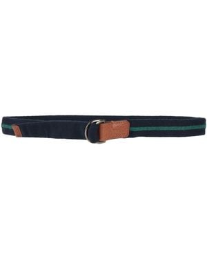 Drumohr Midnight Belt Wool, Leather - Blue