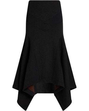 The Attico Maxi Skirt Cotton - Black