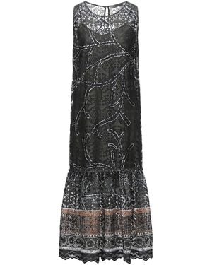 D.exterior Long Dress - Gray